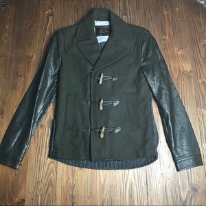 Zara Denim Couture Peacoat